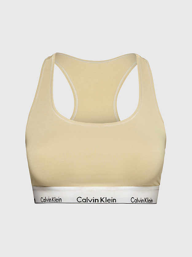 shell biustonosz typu bralette plus size - modern cotton dla kobiety - calvin klein