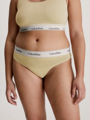 Plus Size Thong - Modern Klein® Calvin Cotton 000QF7211ESYP 