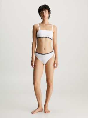 white 2-er pack bralette - ck96 für damen - calvin klein