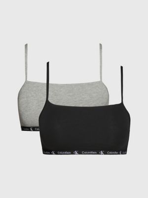 Calvin Klein Women's Horizon Seamless 2 Pack Bralette, - Import It All