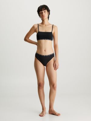 black 2-er pack bralette - ck96 für damen - calvin klein