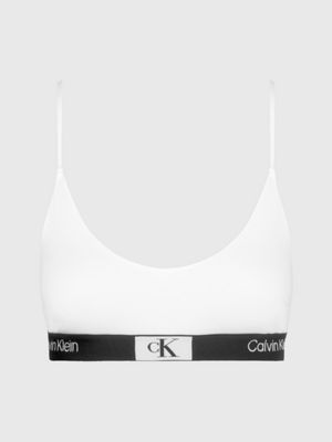 Calvin Klein - CK 96 - Brassière a triangolo bianca sfoderata