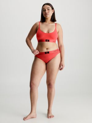 cool melon biustonosz typu bralette na cienkich ramiączkach - ck96 dla kobiety - calvin klein