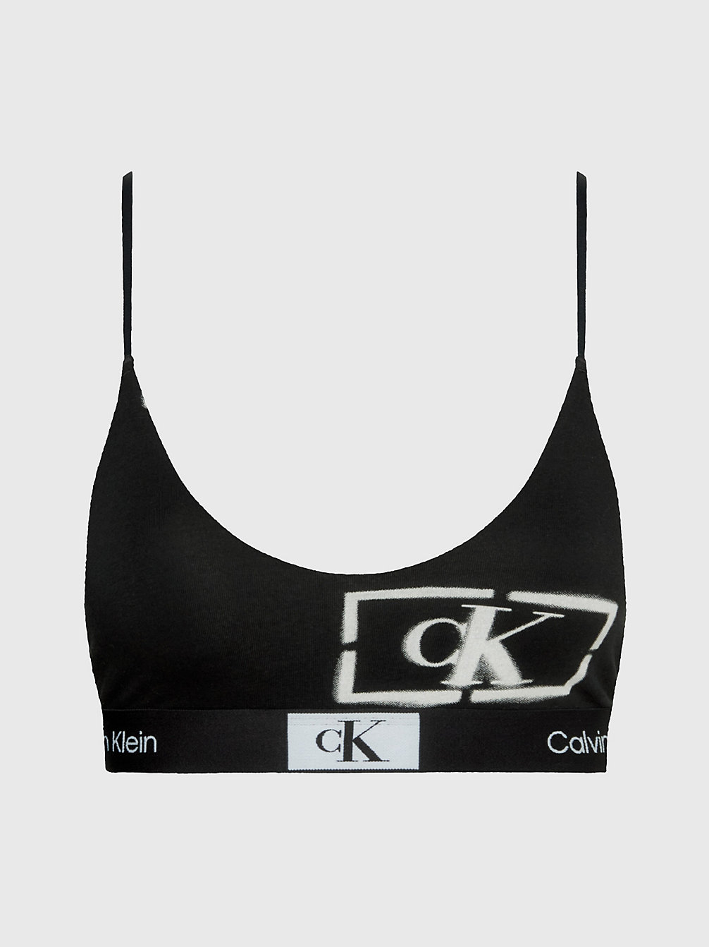 STENCIL LOGO PRINT+BLACK Brassière Ficelle - Ck96 undefined femmes Calvin Klein