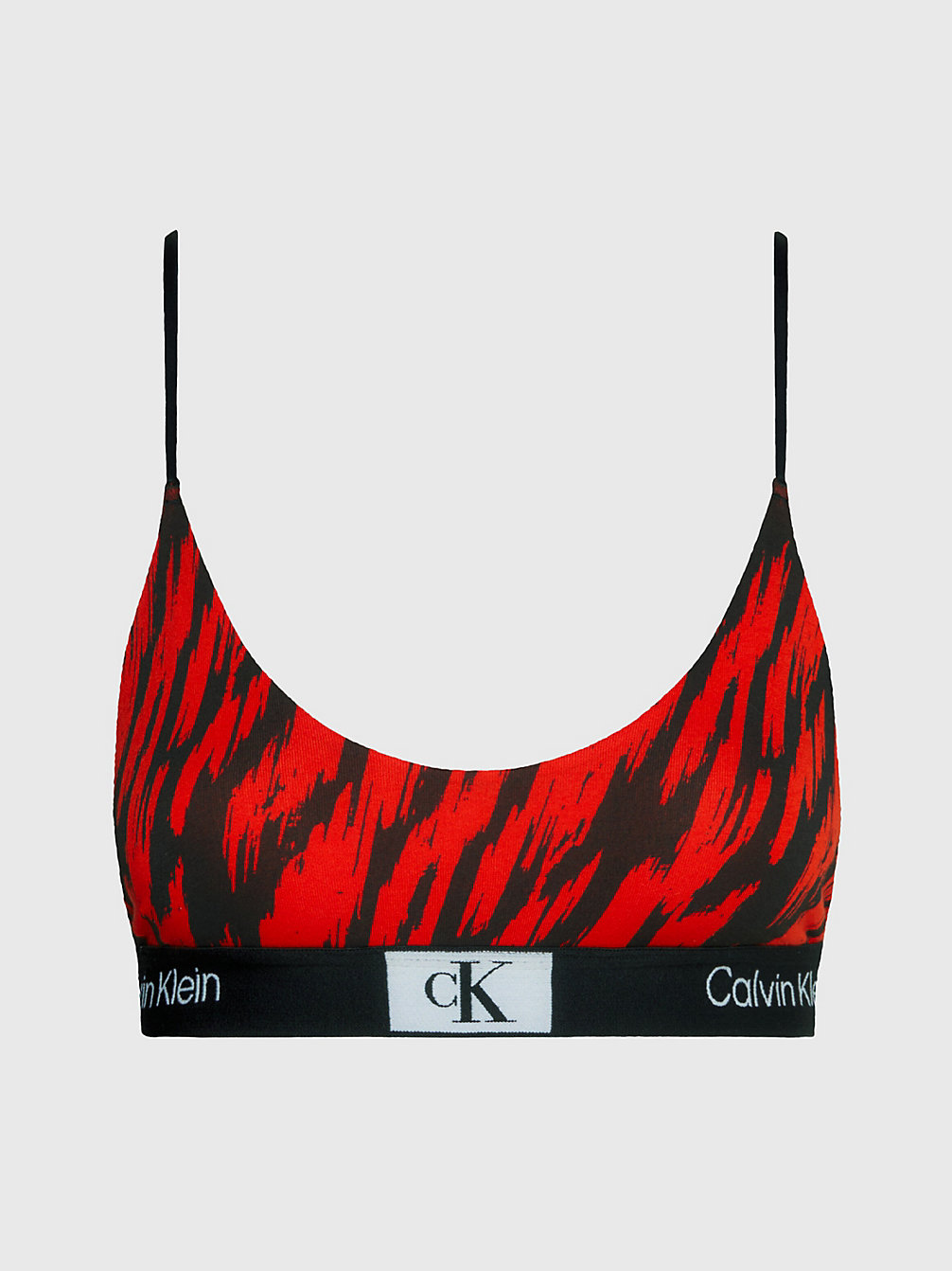 TIGER PRINT/HAZARD String Bralette - Ck96 undefined women Calvin Klein