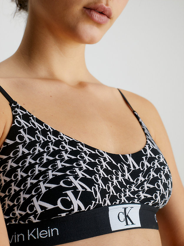 WARPED LOGO/BLACK Biustonosz typu bralette na cienkich ramiączkach - CK96 dla Kobiety CALVIN KLEIN