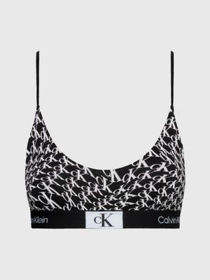 WARPED LOGO/BLACK String-Bralette - Ck96 undefined Damen Calvin Klein
