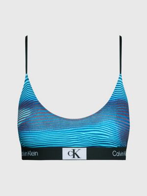 Striped calvin hotsell klein bralette