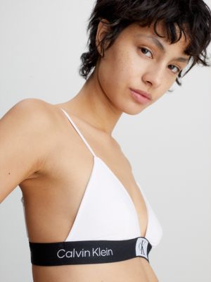 Biustonosz damski / Women's bra Calvin Klein F3784E 100 WHITE