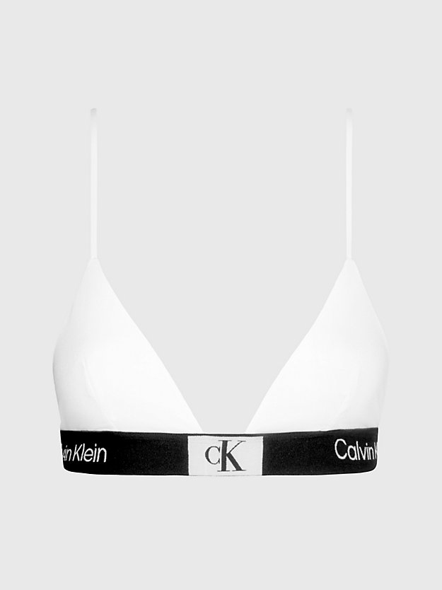 WHITE Triangle Bra - CK96 for women CALVIN KLEIN