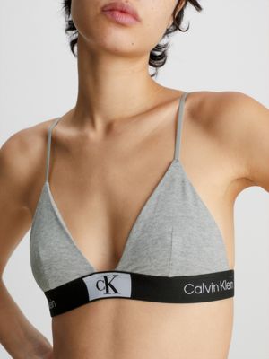 Grey Calvin Klein Underwear CK96 Triangle Bra - JD Sports Global