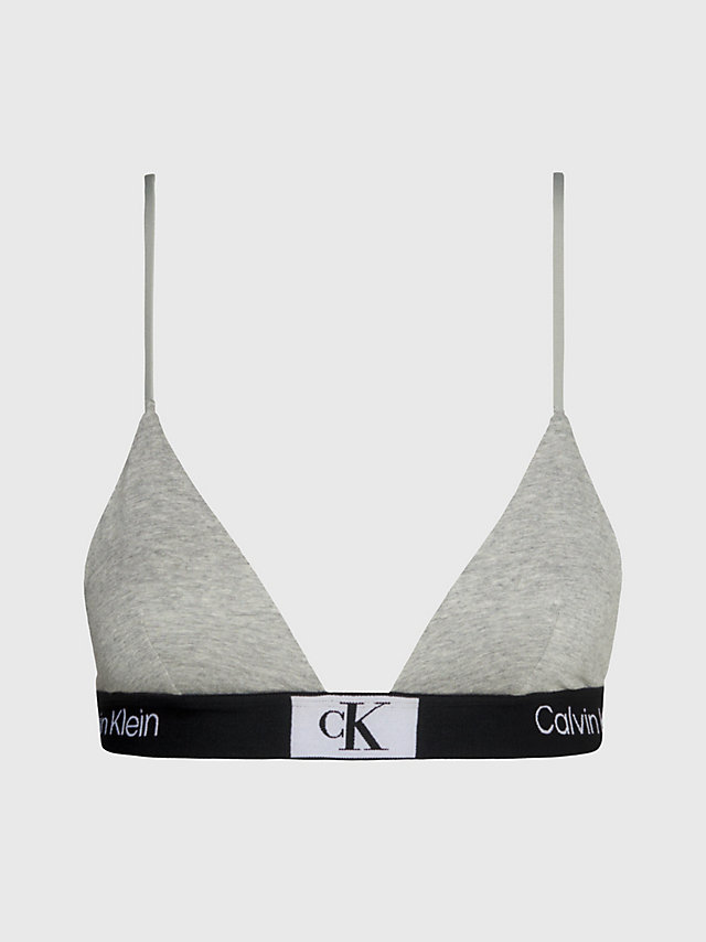 Grey Heather Triangle Bra - Ck96 undefined women Calvin Klein