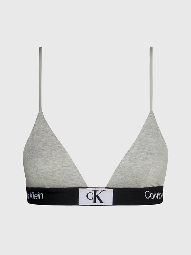 grey heather triangle bra - ck96 for women calvin klein
