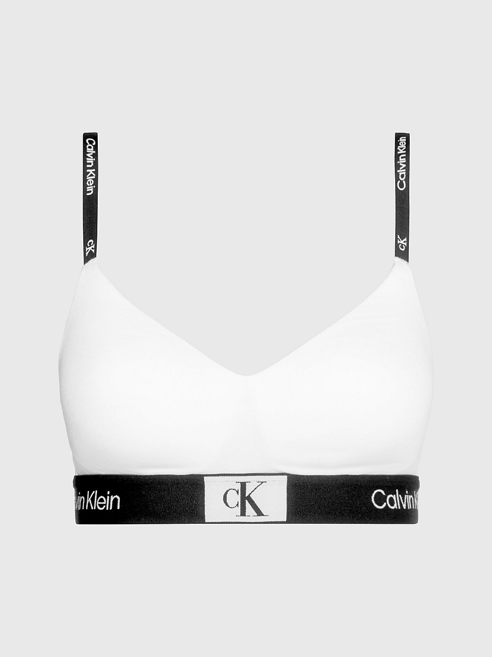 WHITE Bralette Met Spaghettibandjes- Ck96 undefined dames Calvin Klein