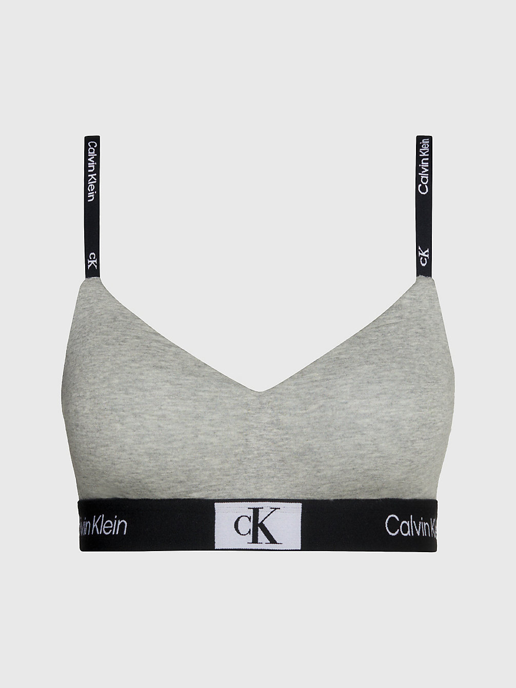 GREY HEATHER String Bralette - Ck96 undefined women Calvin Klein