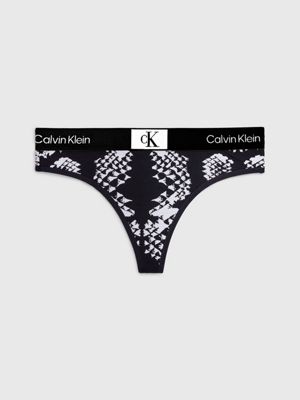 SNAKE PRINT/BLACK String - Ck96 undefined Damen Calvin Klein