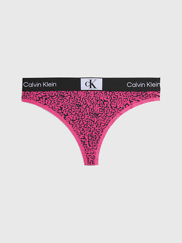 pink thong - ck96 for women calvin klein