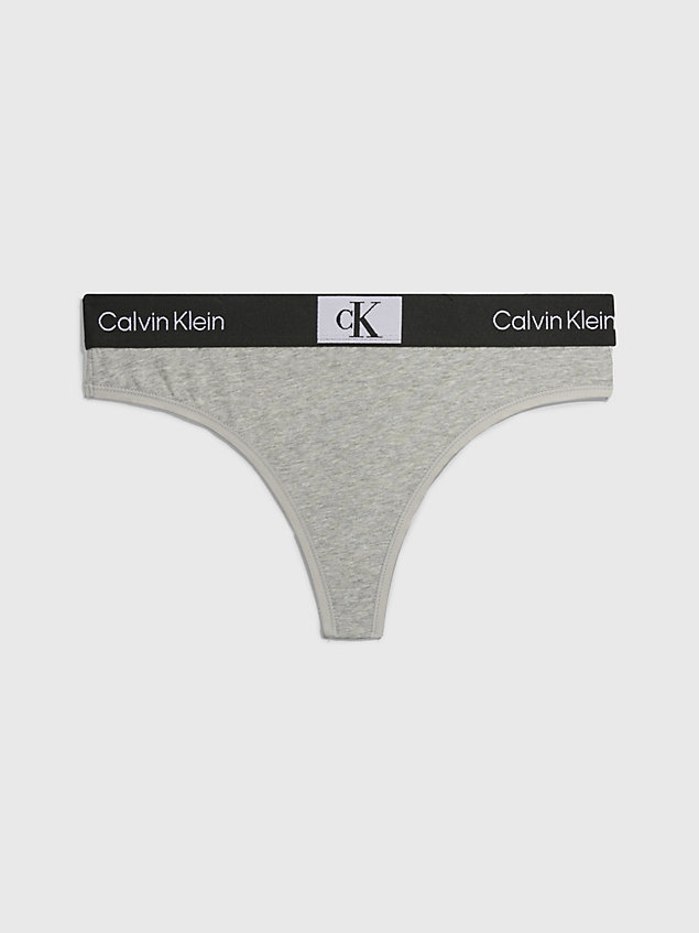 grey thong - ck96 for women calvin klein