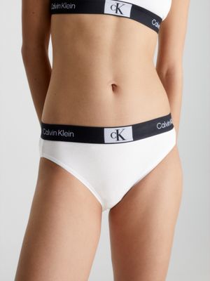Calvin Klein Sous-vêtements brésiliens pour femmes, blanc, M :  : Mode