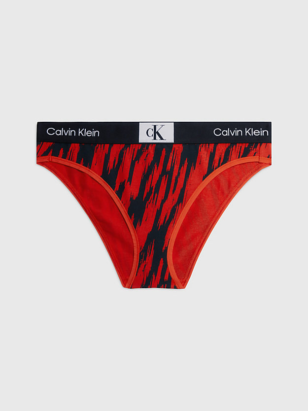 TIGER PRINT/HAZARD Bikini Briefs - CK96 for women CALVIN KLEIN