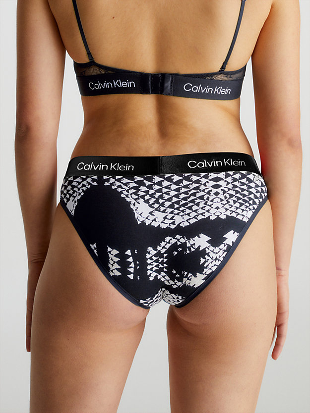 SNAKE PRINT/BLACK Bikini Briefs - CK96 for women CALVIN KLEIN