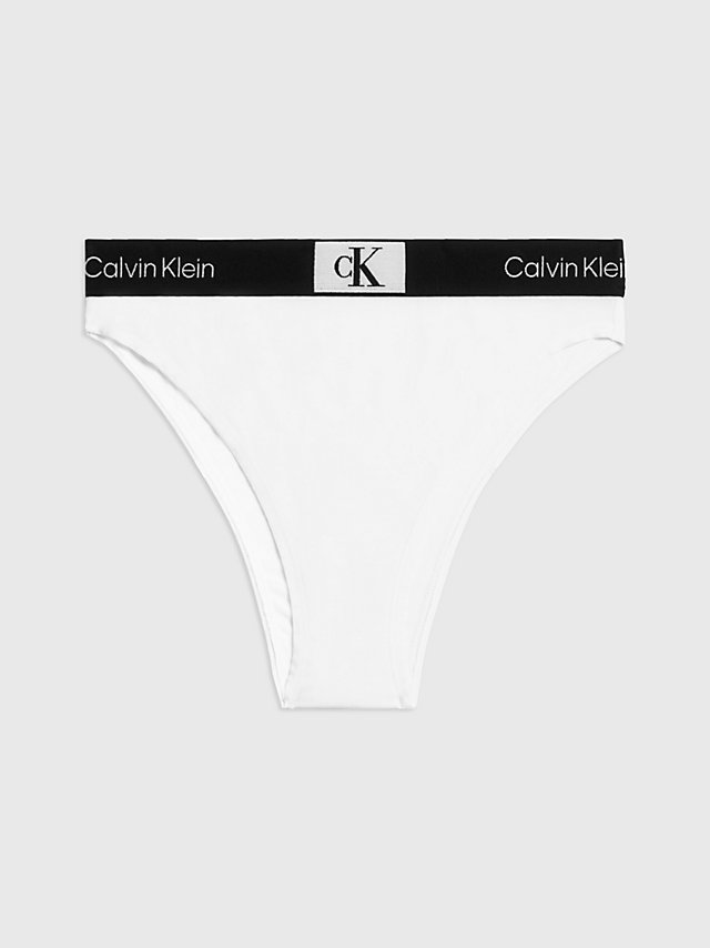 White High Waisted Brazilian Briefs - Ck96 undefined women Calvin Klein