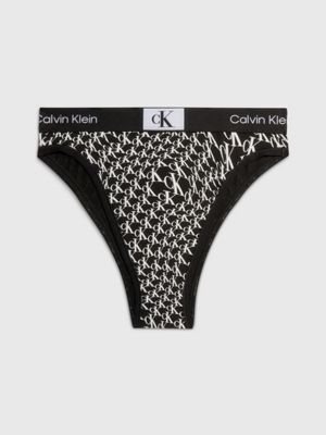 WARPED LOGO/BLACK Brazilian Slip Mit Hoher Taille - Ck96 undefined Damen Calvin Klein