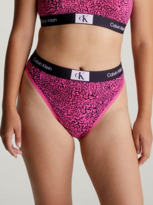 Calvin Klein, Mesh Brazilian Logo Briefs, Pink