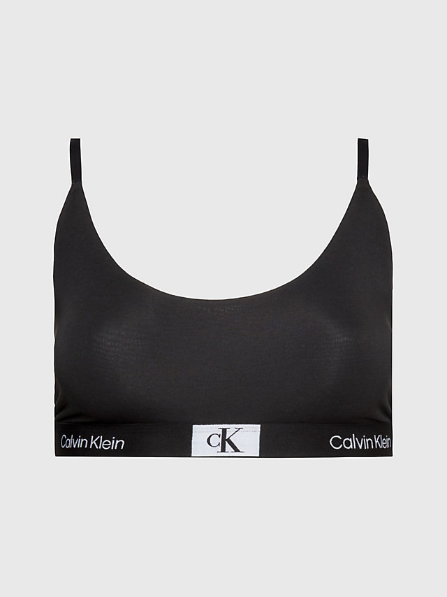 Black Plus Size String Bralette - Ck96 undefined women Calvin Klein