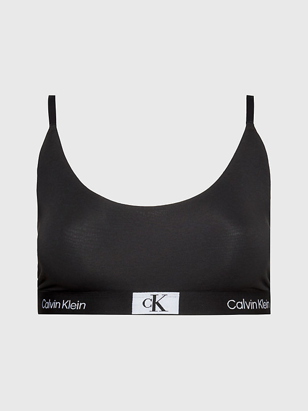 BLACK Biustonosz typu bralette na cienkich ramiączkach plus size - CK96 dla Kobiety CALVIN KLEIN