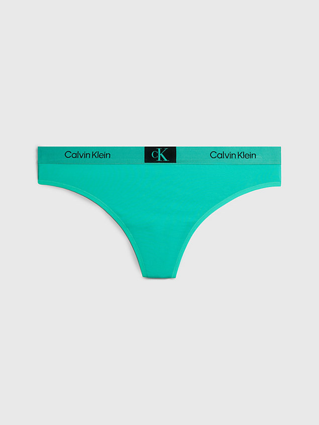 green plus size thong - ck96 for women calvin klein