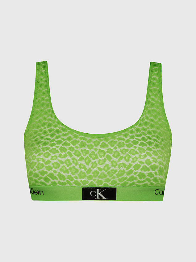 green lace bralette - ck96 for women calvin klein