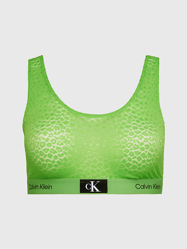 green plus size bralette - ck96 for women calvin klein