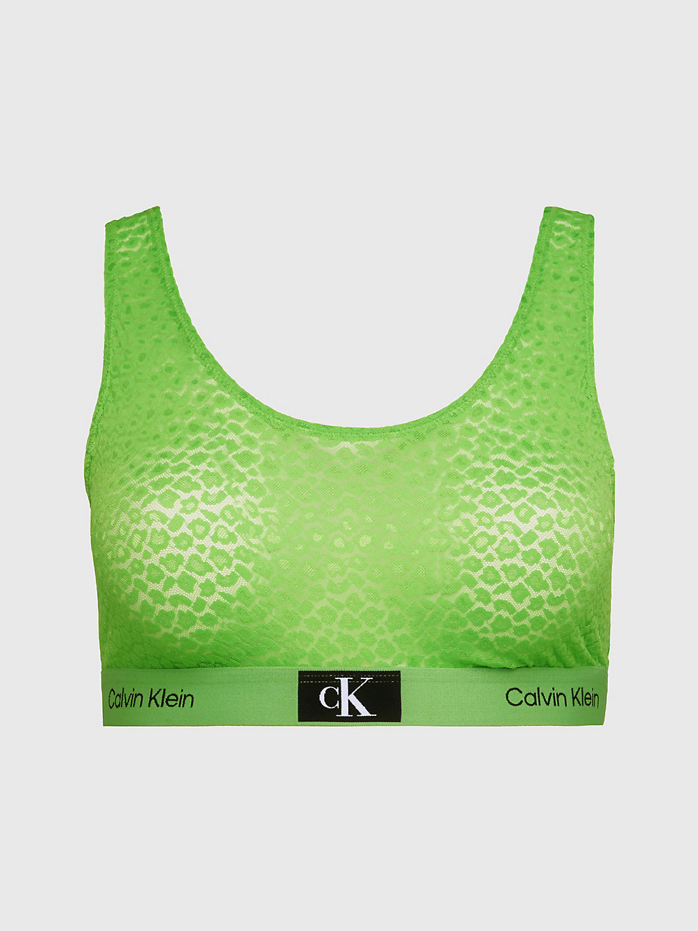 FABULOUS GREEN Plus Size Bralette - Ck96 undefined women Calvin Klein