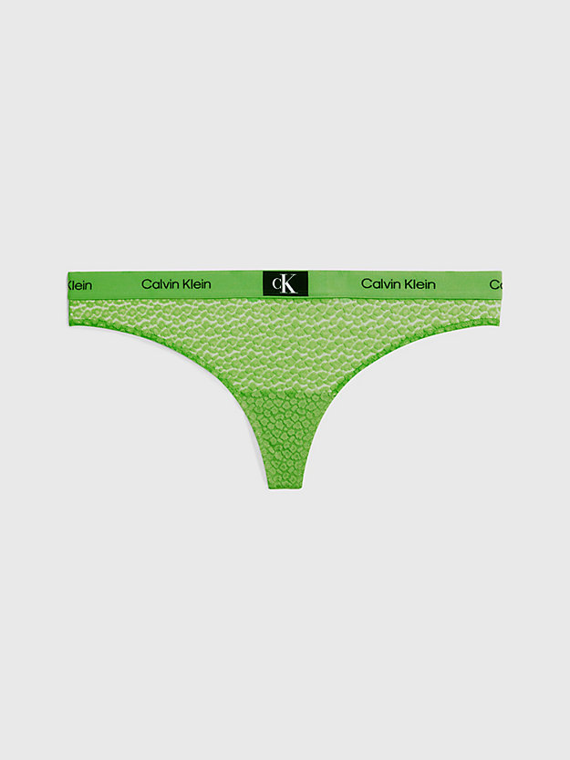 FABULOUS GREEN Plus Size Thong - CK96 for women CALVIN KLEIN