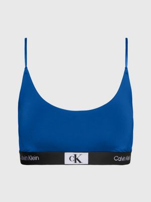 Calvin Klein Bralette Bikini Top - CK96 in blue