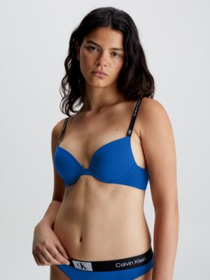 Calvin Klein CK One Recycled lingerie set in aqua