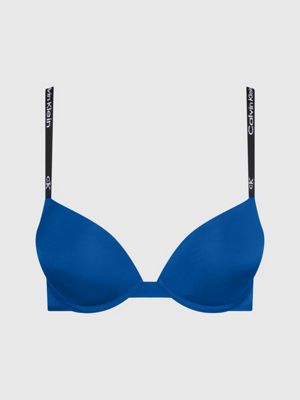 Blue Calvin Klein Underwear Push-up Bras Size 38E