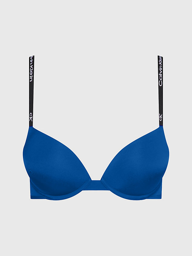 soutien-gorge pigeonnant push-up - ck96 blue pour femmes calvin klein