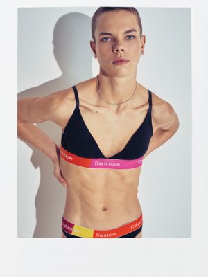 black triangle bra - pride for women calvin klein