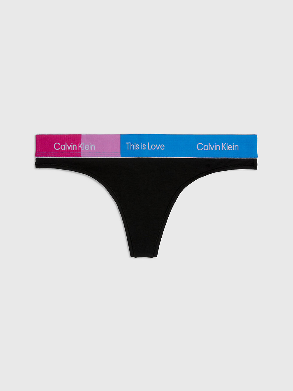 BLACK Thong - Pride undefined women Calvin Klein