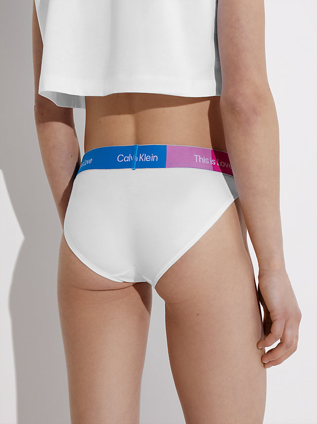white bikini briefs - pride for women calvin klein