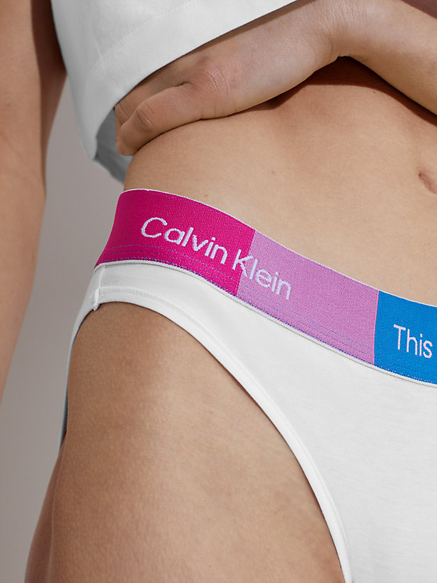 WHITE Slip bikini - Pride da donna CALVIN KLEIN