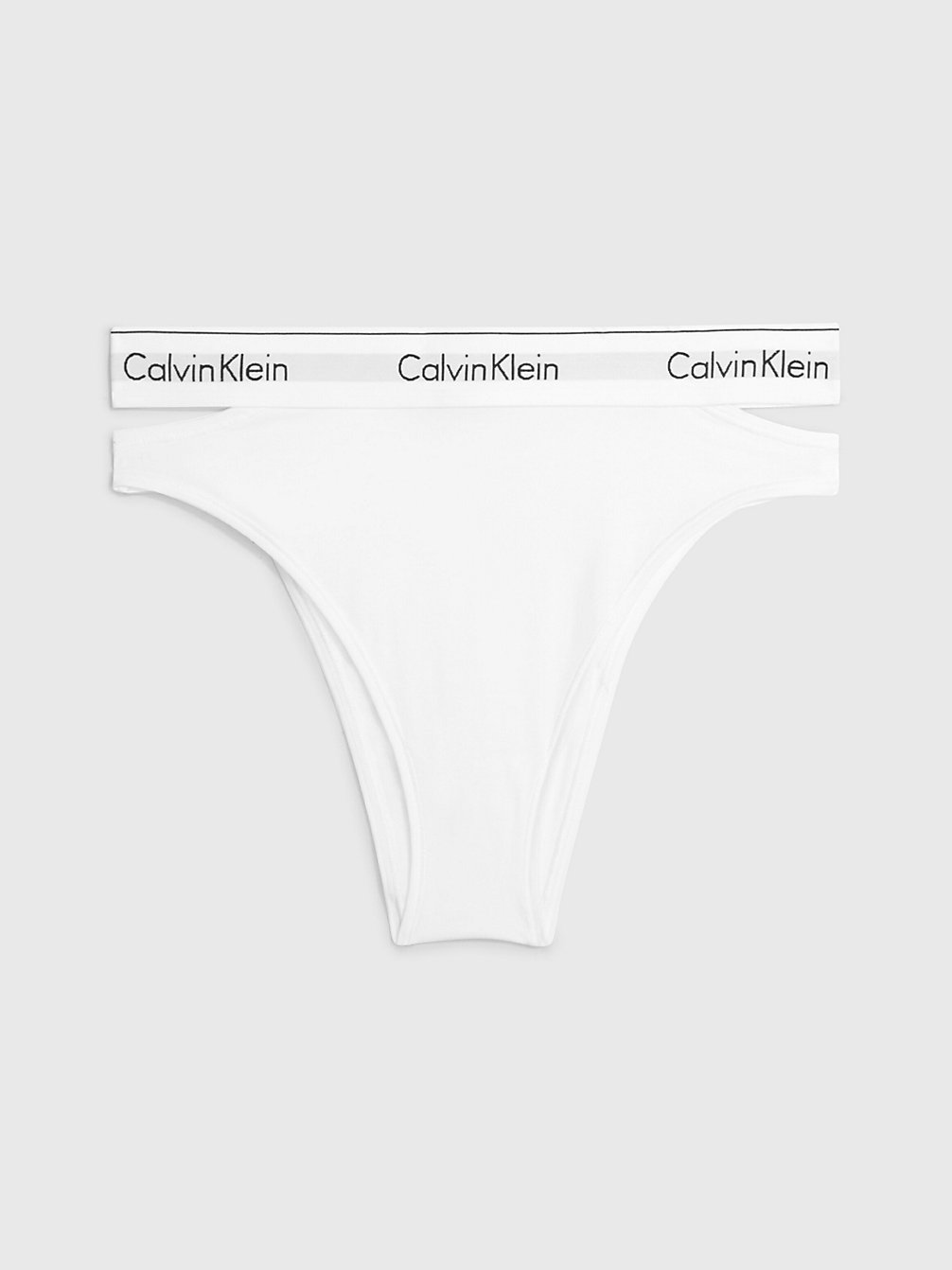 WHITE High Leg Tanga - CK Deconstructed undefined women Calvin Klein