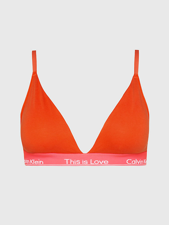 Cherry Tomato Triangle Bra - Pride undefined women Calvin Klein