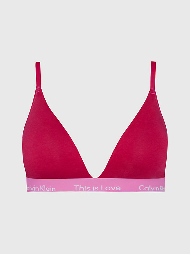 PERSIAN RED Soutien-gorge triangle - Pride for femmes CALVIN KLEIN