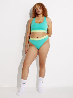 AQUA GREEN Plus Size Bralette - Pride for women CALVIN KLEIN
