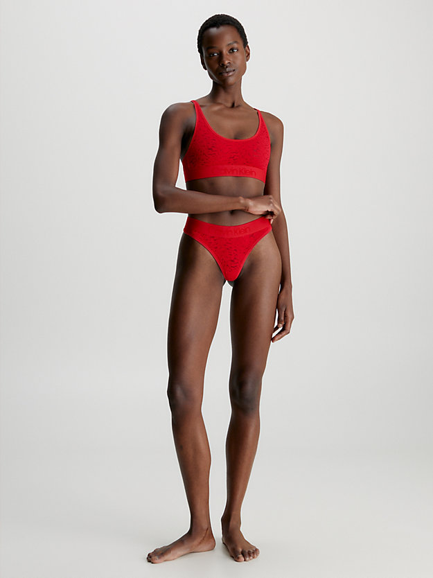 rouge lace thong - intrinsic for women calvin klein