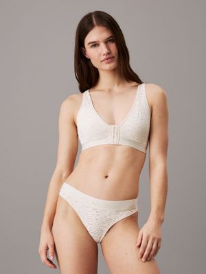 white lace thong - intrinsic for women calvin klein