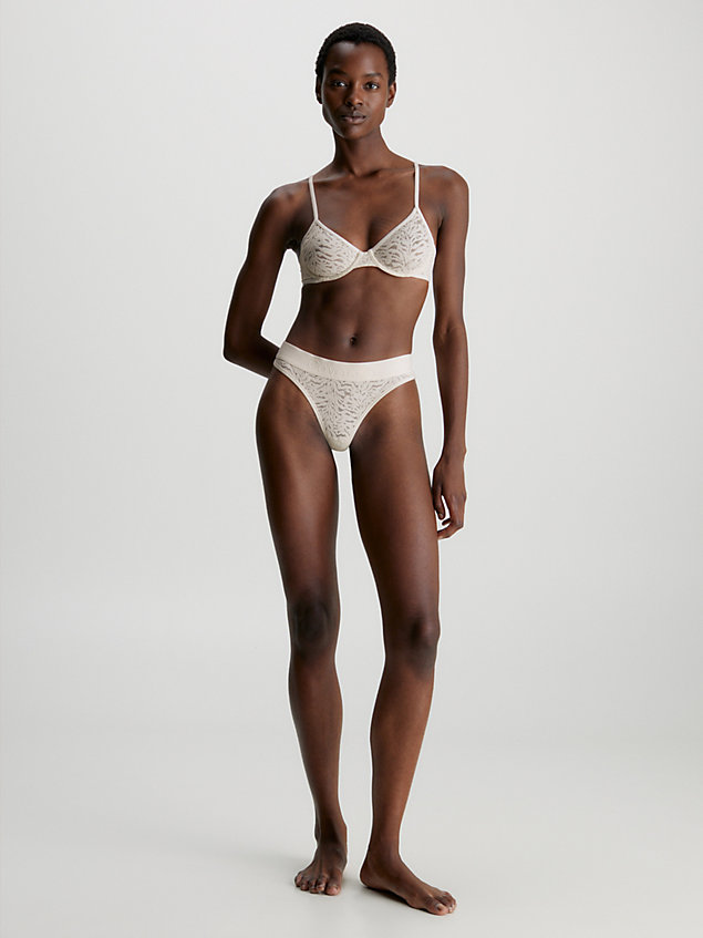 white lace thong - intrinsic for women calvin klein